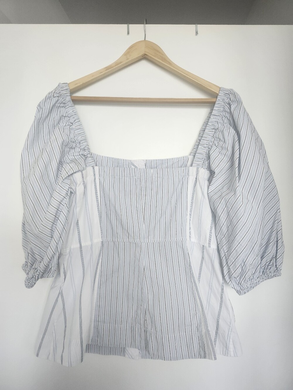 Ganni Striped Cotton Poplin Button Down Shirt - Picture 4 of 10